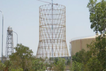 برج خنک کن فلزی نیروگاه مفتح همدان